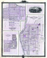 Morengo, Le Claire, Iowa City, Iowa 1875 State Atlas